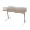 Schaffenburg Bureau Linesto Plus cadre blanc plateau blanc craie 180 x 80 cm LIN-PL188-WIRW-M25 415123 - 4