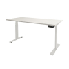 Schaffenburg Dextro Plus bureau assis-debout piètement blanc plateau blanc craie 120 x 80 cm DEXP-128-WIRW-M25 415050 - 1