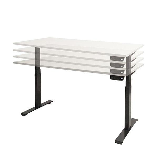 Schaffenburg Dextro Plus bureau assis-debout piètement blanc plateau blanc craie 120 x 80 cm DEXP-128-WIRW-M25 415050 - 5