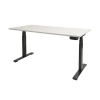 Schaffenburg Dextro Plus bureau assis-debout piètement noir plateau blanc craie 160 x 80 cm DEXP-168-WIRZ-M25 415002 - 1