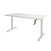Schaffenburg Dextro Slinger bureau assis-debout piètement blanc plateau blanc craie 140 x 80 cm 415259 - 1