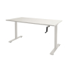 Schaffenburg Dextro Slinger bureau assis-debout piètement blanc plateau blanc craie 180 x 80 cm 415260 - 1