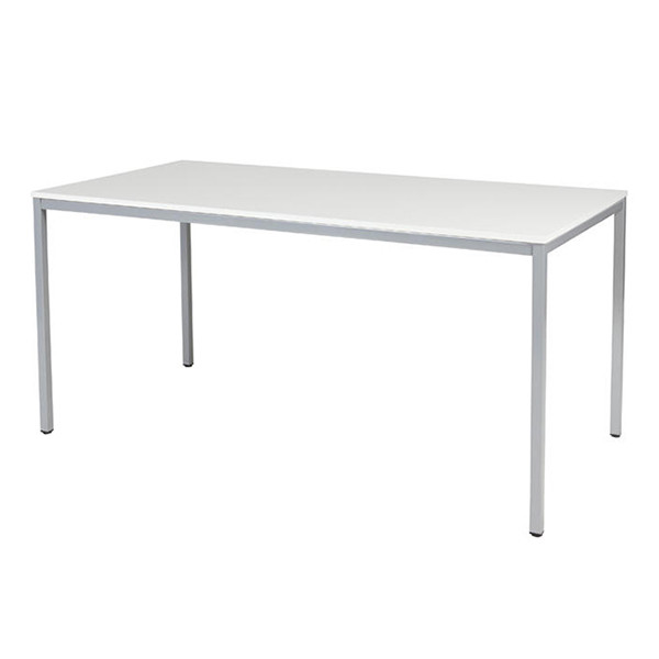 Schaffenburg Domino Basic table de conférence piètement aluminium plateau blanc craie 160 x 80 cm DOV-B168-WIRA-M25 415170 - 1