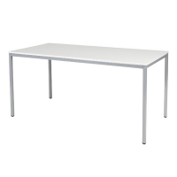 Schaffenburg Domino Basic table de conférence piètement aluminium plateau blanc craie 160 x 80 cm DOV-B168-WIRA-M25 415170