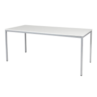 Schaffenburg Domino Basic table de conférence piètement aluminium plateau blanc craie 180 x 80 cm DOV-B188-WIRA-M25 415171