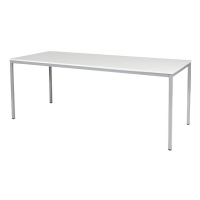 Schaffenburg Domino Basic table de conférence piètement aluminium plateau blanc craie 200 x 80 cm DOV-B208-WIRA-M25 415172