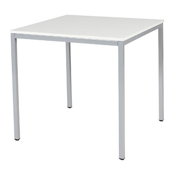 Schaffenburg Domino Basic table de conférence piètement aluminium plateau blanc craie 80 x 80 cm DOV-B088-WIRA-M25 415168 - 1