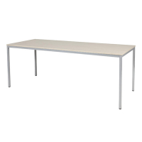 Schaffenburg Domino Basic table de conférence piètement aluminium plateau chêne lindberg 200 x 80 cm DOV-B208-LERA-M25 415182