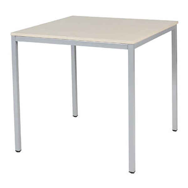 Schaffenburg Domino Basic table de conférence piètement aluminium plateau chêne lindberg 80 x 80 cm DOV-B088-LERA-M25 415178 - 1