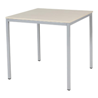 Schaffenburg Domino Basic table de conférence piètement aluminium plateau chêne lindberg 80 x 80 cm DOV-B088-LERA-M25 415178