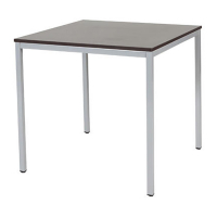 Schaffenburg Domino Basic table de conférence piètement aluminium plateau chêne logan 80 x 80 cm DOV-B088-LOGA-M25 415183