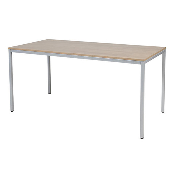 Schaffenburg Domino Basic table de conférence piètement aluminium plateau merisier clair 160 x 80 cm DOV-B168-HAVA-M25 415175 - 1