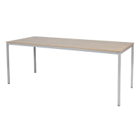 Schaffenburg Domino Basic table de conférence piètement aluminium plateau merisier clair 200 x 80 cm DOV-B208-HAVA-M25 415177