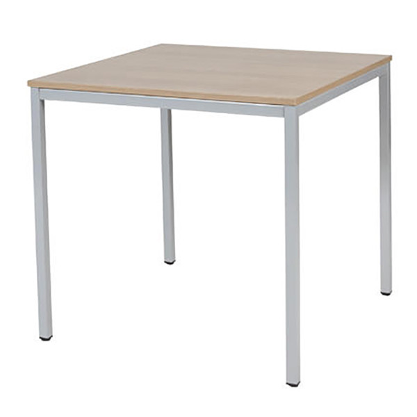 Schaffenburg Domino Basic table de conférence piètement aluminium plateau merisier clair 80 x 80 cm DOV-B088-HAVA-M25 415173 - 1