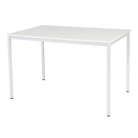Schaffenburg Domino Basic table de conférence piètement blanc plateau blanc craie 120 x 80 cm DOV-B128-WIRW-M25 415194
