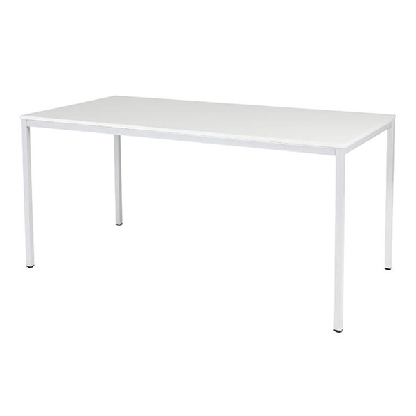 Schaffenburg Domino Basic table de conférence piètement blanc plateau blanc craie 160 x 80 cm DOV-B168-WIRW-M25 415195 - 1