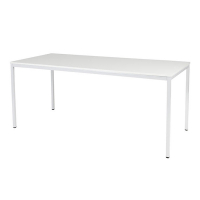 Schaffenburg Domino Basic table de conférence piètement blanc plateau blanc craie 180 x 80 cm DOV-B188-WIRW-M25 415196
