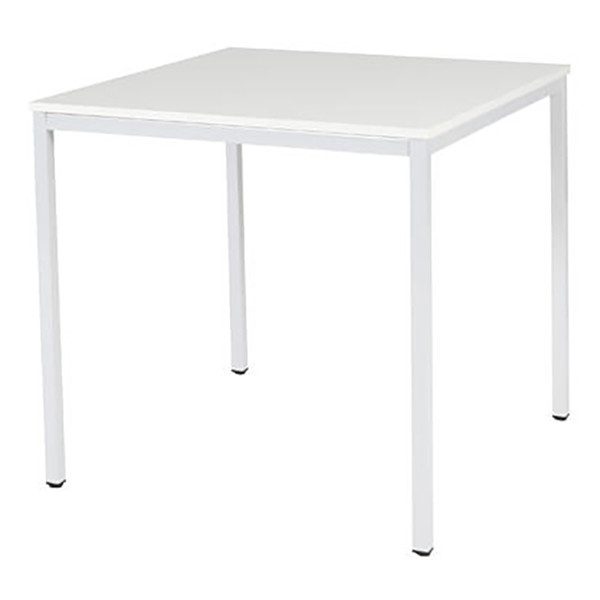 Schaffenburg Domino Basic table de conférence piètement blanc plateau blanc craie 80 x 80 cm DOV-B088-WIRW-M25 415193 - 1