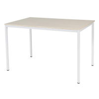 Schaffenburg Domino Basic table de conférence piètement blanc plateau chêne Lindberg 120 x 80 cm DOV-B128-LERW-M25 415204