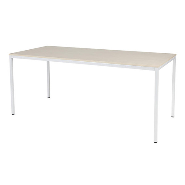 Schaffenburg Domino Basic table de conférence piètement blanc plateau chêne Lindberg 180 x 80 cm DOV-B188-LERW-M25 415206 - 1