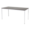 Schaffenburg Domino Basic table de conférence piètement blanc plateau chêne logan 160 x 80 cm 415210 - 1