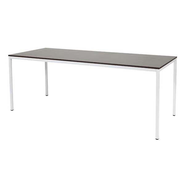 Schaffenburg Domino Basic table de conférence piètement blanc plateau chêne logan 200 x 80 cm DOV-B208-LOGW-M25 415212 - 1