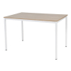 Schaffenburg Domino Basic table de conférence piètement blanc plateau merisier clair 120 x 80 cm 415199 - 1