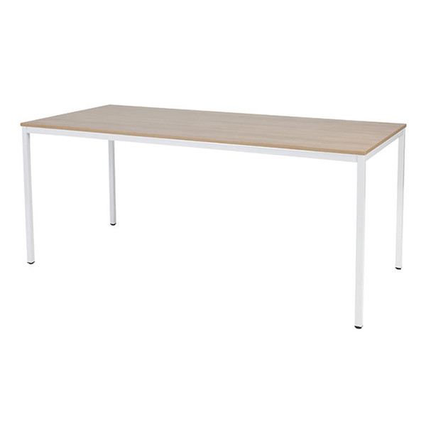 Schaffenburg Domino Basic table de conférence piètement blanc plateau merisier clair 180 x 80 cm DOV-B188-HAVW-M25 415201 - 1