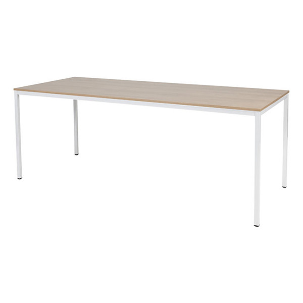 Schaffenburg Domino Basic table de conférence piètement blanc plateau merisier clair 200 x 80 cm DOV-B208-HAVW-M25 415202 - 1