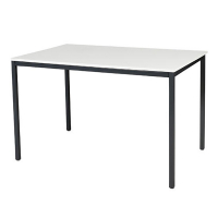 Schaffenburg Domino Basic table de conférence piètement noir plateau blanc craie 120 x 80 cm DOV-B128-WIRZ-M25 415144