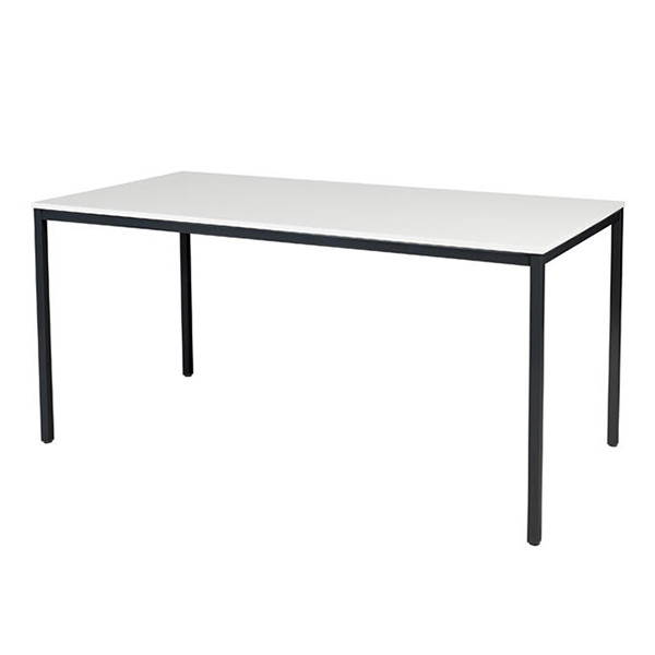 Schaffenburg Domino Basic table de conférence piètement noir plateau blanc craie 160 x 80 cm DOV-B168-WIRZ-M25 415145 - 1