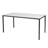Schaffenburg Domino Basic table de conférence piètement noir plateau blanc craie 160 x 80 cm 415145 - 1