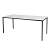 Schaffenburg Domino Basic table de conférence piètement noir plateau blanc craie 180 x 80 cm 415146 - 1