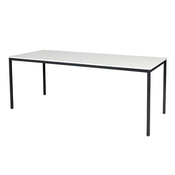 Schaffenburg Domino Basic table de conférence piètement noir plateau blanc craie 200 x 80 cm DOV-B208-WIRZ-M25 415147 - 1