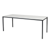 Schaffenburg Domino Basic table de conférence piètement noir plateau blanc craie 200 x 80 cm 415147 - 1