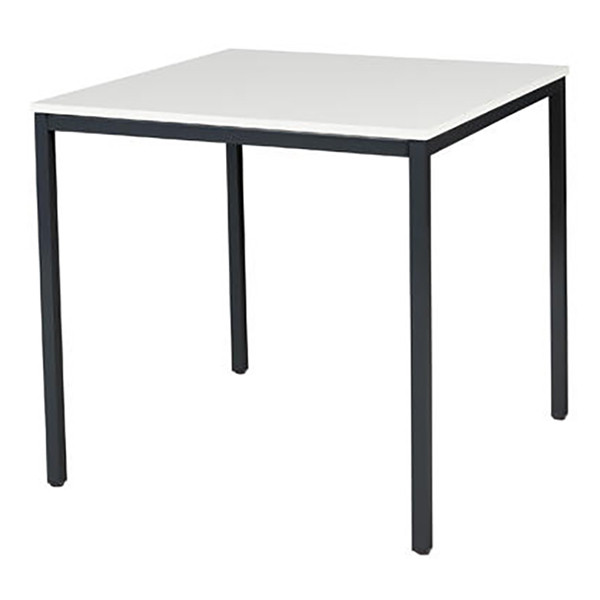 Schaffenburg Domino Basic table de conférence piètement noir plateau blanc craie 80 x 80 cm DOV-B088-WIRZ-M25 415143 - 1