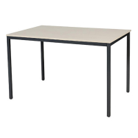 Schaffenburg Domino Basic table de conférence piètement noir plateau chêne lindberg 120 x 80 cm DOV-B128-LERZ-M25 415154