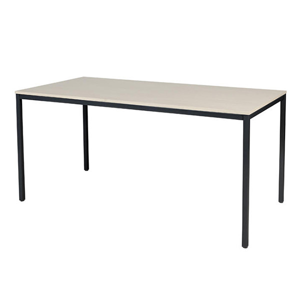 Schaffenburg Domino Basic table de conférence piètement noir plateau chêne lindberg 160 x 80 cm DOV-B168-LERZ-M25 415155 - 1