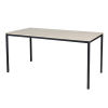 Schaffenburg Domino Basic table de conférence piètement noir plateau chêne lindberg 160 x 80 cm 415155 - 1