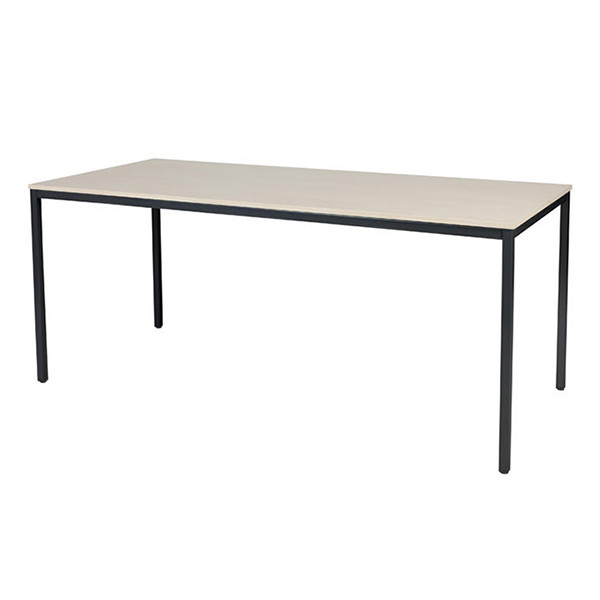 Schaffenburg Domino Basic table de conférence piètement noir plateau chêne lindberg 180 x 80 cm DOV-B188-LERZ-M25 415156 - 1