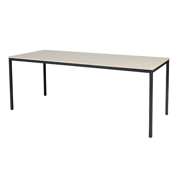 Schaffenburg Domino Basic table de conférence piètement noir plateau chêne lindberg 200 x 80 cm DOV-B208-LERZ-M25 415157 - 1