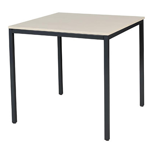Schaffenburg Domino Basic table de conférence piètement noir plateau chêne lindberg 80 x 80 cm DOV-B088-LERZ-M25 415153 - 1