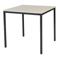 Schaffenburg Domino Basic table de conférence piètement noir plateau chêne lindberg 80 x 80 cm DOV-B088-LERZ-M25 415153