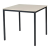 Schaffenburg Domino Basic table de conférence piètement noir plateau chêne lindberg 80 x 80 cm 415153 - 1