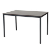 Schaffenburg Domino Basic table de conférence piètement noir plateau chêne logan 120 x 80 cm 415159 - 1