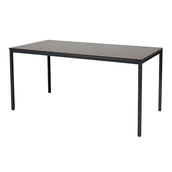 Schaffenburg Domino Basic table de conférence piètement noir plateau chêne logan 160 x 80 cm DOV-B168-LOGZ-M25 415160 - 1