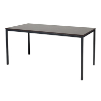 Schaffenburg Domino Basic table de conférence piètement noir plateau chêne logan 160 x 80 cm DOV-B168-LOGZ-M25 415160