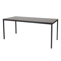 Schaffenburg Domino Basic table de conférence piètement noir plateau chêne logan 180 x 80 cm DOV-B188-LOGZ-M25 415161