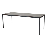 Schaffenburg Domino Basic table de conférence piètement noir plateau chêne logan 200 x 80 cm DOV-B208-LOGZ-M25 415162