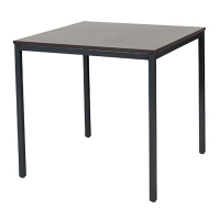 Schaffenburg Domino Basic table de conférence piètement noir plateau chêne logan 80 x 80 cm DOV-B088-LOGZ-M25 415158